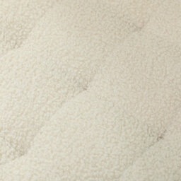 Wyld Haus Fimi Boucle Cream White Round Storage Ottoman - Diamond Tufted Lid, Teddy Fleece - thumbnail 8