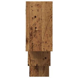 Vidaxl Wall Shelf Old Wood 159X18X66 Cm Engineered Wood - thumbnail 5
