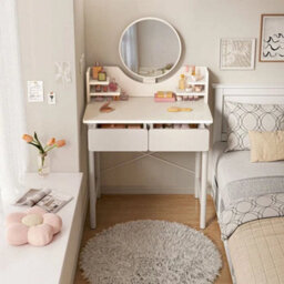 Makeup Vanity Dressing Table With Mirror & Storage Drawer