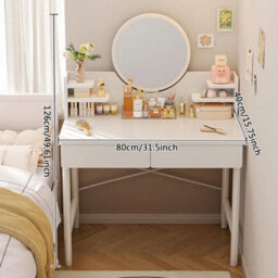 Makeup Vanity Dressing Table With Mirror & Storage Drawer - thumbnail 3