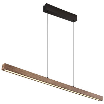 Luminosa Lighting Luminosa Olivus Bar Pendant Ceiling Light Matt Black Led Dimmable 3000K Touch Dimmer - image 1