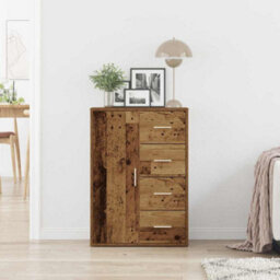 Berkfield Sideboard Old Wood 60X31X84 Cm Engineered Wood - thumbnail 1