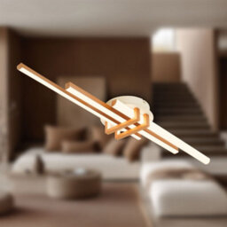 Briloner Modern Led Ceiling Light Flush Living Room Lamp Warm White Bedroom 21W, 2400Lm Coffee - thumbnail 8