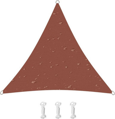 Red 3X3X3M Triangular Shade Sail 95% Uv Protection - image 1