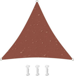 Red 3X3X3M Triangular Shade Sail 95% Uv Protection - thumbnail 1