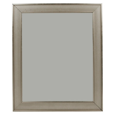 Urbn-Living Urbnliving Silver Wall Mounted Large Wooden Framed Mirror Living Room Bedroom Home Decor, 60X50Cm - image 1