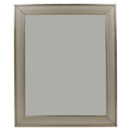Urbn-Living Urbnliving Silver Wall Mounted Large Wooden Framed Mirror Living Room Bedroom  Home Decor, 60X50Cm - thumbnail 1
