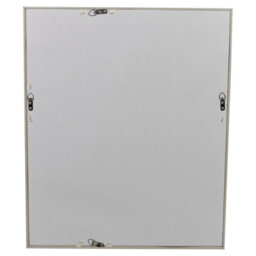 Urbn-Living Urbnliving Silver Wall Mounted Large Wooden Framed Mirror Living Room Bedroom  Home Decor, 60X50Cm - thumbnail 5