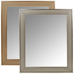 Urbn-Living Urbnliving Silver Wall Mounted Large Wooden Framed Mirror Living Room Bedroom  Home Decor, 60X50Cm - thumbnail 6