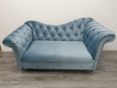 Stratus Interiors Stella Curved Arm Sofa Chaise Lounge Velvet Baroque Style - 2 Seater - image 1