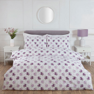 Julian Charles Home Jasmine Lilac Floral Super Soft Duvet Set - image 1