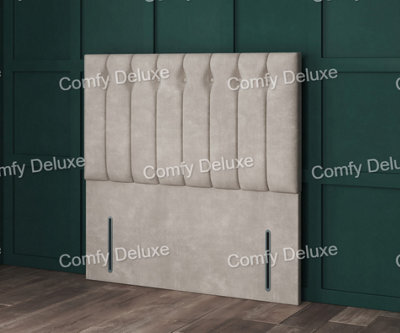 Comfy Deluxe 5Ft Kingsize Lincoln   Silver Coniston 54Inch Floorstanding Headboard - image 1