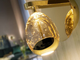 Luminosa Lighting Luminosa Rocio Integrated Led Wall Lamp Gold 3000K - Uk Stock - thumbnail 2