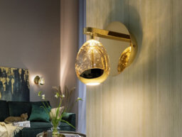Luminosa Lighting Luminosa Rocio Integrated Led Wall Lamp Gold 3000K - Uk Stock - thumbnail 1