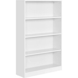 Songmics 4 Tier Bookcase With Adjustable Shelves, Children's Bookshelf And Storage Unit, Shelving Unit And Rack, White - thumbnail 8