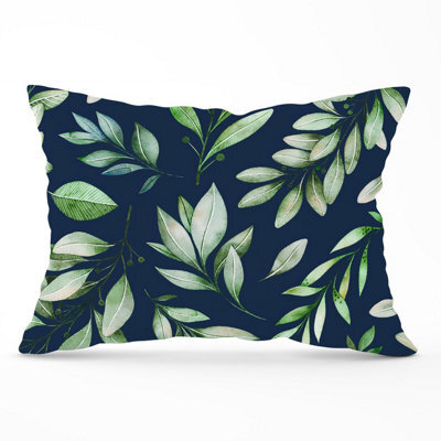Warren Reed Designer Watercolor Leaves Cushions 33Cm X 48Cm