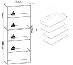 Vcm Large Shoe Cabinet Shoe Rack Lona 9 - thumbnail 3