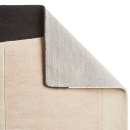 Beige Handmade Luxurious Modern Wool Geometric Rug For Bedroom & Living Room-150Cm X 230Cm - thumbnail 2