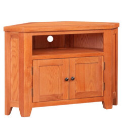 Hallowood Furniture Cotswold Oak 2 Door Corner Tv Unit - thumbnail 8