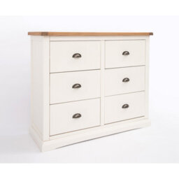 Cabinet Bits Cosenza 6 Drawer Chest Of Drawers Brass Cup Handle - thumbnail 3