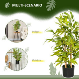 Homcom Potted Artificial Plants Bamboo Tree For Desk Indoor , 60Cm - thumbnail 5