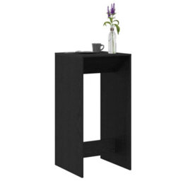 Walplus Bar Table Black Oak 51 X 50 X 103.5 Cm Engineered Wood - thumbnail 3