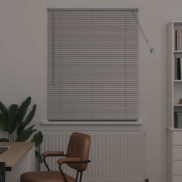 Walplus Window Blind With Curtains Manual Silver Aluminium - thumbnail 3