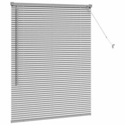 Walplus Window Blind With Curtains Manual Silver Aluminium - thumbnail 5