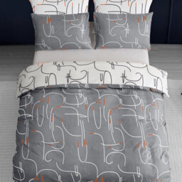 Lazzaro Ultrasoft Brushed Microfiber Double Duvet Cover Set Hypoallergenic Breathable Design With Secure Zipper Closure - thumbnail 2