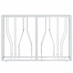 Berkfield Durable Console Table 110X30X70 Cm Stainless Steel And Glass - thumbnail 3