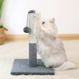 Cat Scratching Post Tall Sisal Scratcher Tower Hanging Ball Toy For Indoor Cats - thumbnail 5