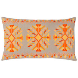 Furn. Kalina Embroidered 100% Cotton Cushion Cover - thumbnail 1