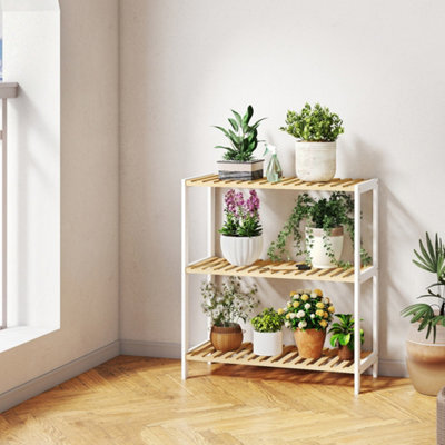 Levede Bamboo Storage Shelf 3-Tier Organiser Shelving Unit Stand Shoe Rack - image 1