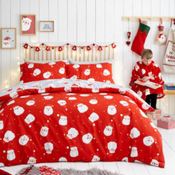 Fusion Happy Santa Easy Care Duvet Cover Set - thumbnail 7