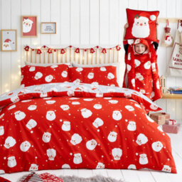 Fusion Happy Santa Easy Care Duvet Cover Set - thumbnail 6
