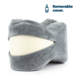 Livivo Leg Pillow Grey Memory Foam Knee Pillow For Side Sleepers Pain Relief With Washable Cover Strap - thumbnail 7