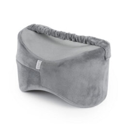Livivo Leg Pillow Grey Memory Foam Knee Pillow For Side Sleepers Pain Relief With Washable Cover Strap - thumbnail 1