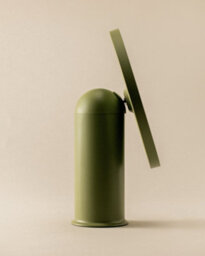 Cosmic Vanity Mirror, Magnifying Mirror 5X, Countertop, Green, Geyser Collection - thumbnail 2
