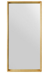 "Mirroroutlet The Naturalis - Solid Oak Rounded Corner Leaner / Wall Mirror 63"" X 31"" (160Cm X 80Cm) Scandinavian 'scandi' Inspired" - thumbnail 3