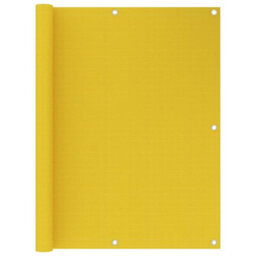 Berkfield Balcony Screen Yellow 120X500 Cm Hdpe - thumbnail 1