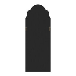 Furniturebox Uk Opaline Grey Ornate Full Length Arch Wall Mirror - thumbnail 4