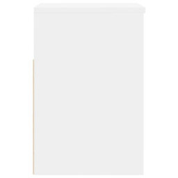 Berkfield Stylish Shoe Bench White 60X30X45 Cm Engineered Wood - thumbnail 6