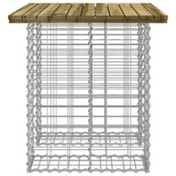 Berkfield Garden Bench Gabion Design 100X70X72 Cm Impregnated Wood Pine - thumbnail 4
