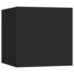 Berkfield Wall Mounted Tv Cabinets 2 Pcs Black 30.5X30X30 Cm - thumbnail 8