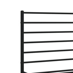 Berkfield Metal Bed Frame With Headboard Black 135X190 Cm 4Ft6 Double - thumbnail 9