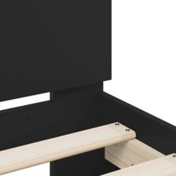 Berkfield Bed Frame Without Mattress Black 180X200 Cm Super King - thumbnail 8