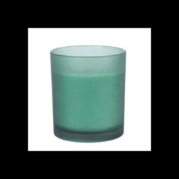Healing Eucalyptus & Mint Scented Candle Green Glass Spell Candle - thumbnail 4