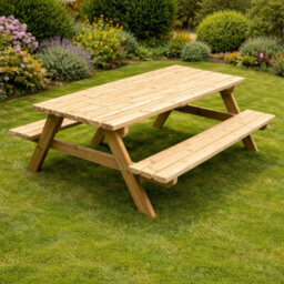 Rutland County Garden Furniture Oakham A-Frame Picnic Table - 5Ft Width X 6Ft Length - thumbnail 4