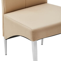 Furniture in Fashion Vesta Studded Taupe Faux Leather Dining Chairs In Pair - thumbnail 4