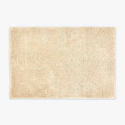 Allure Bath Fashions Chenille Bobble Bath Mat Non Slip 60 X 90Cm - Beige - thumbnail 1